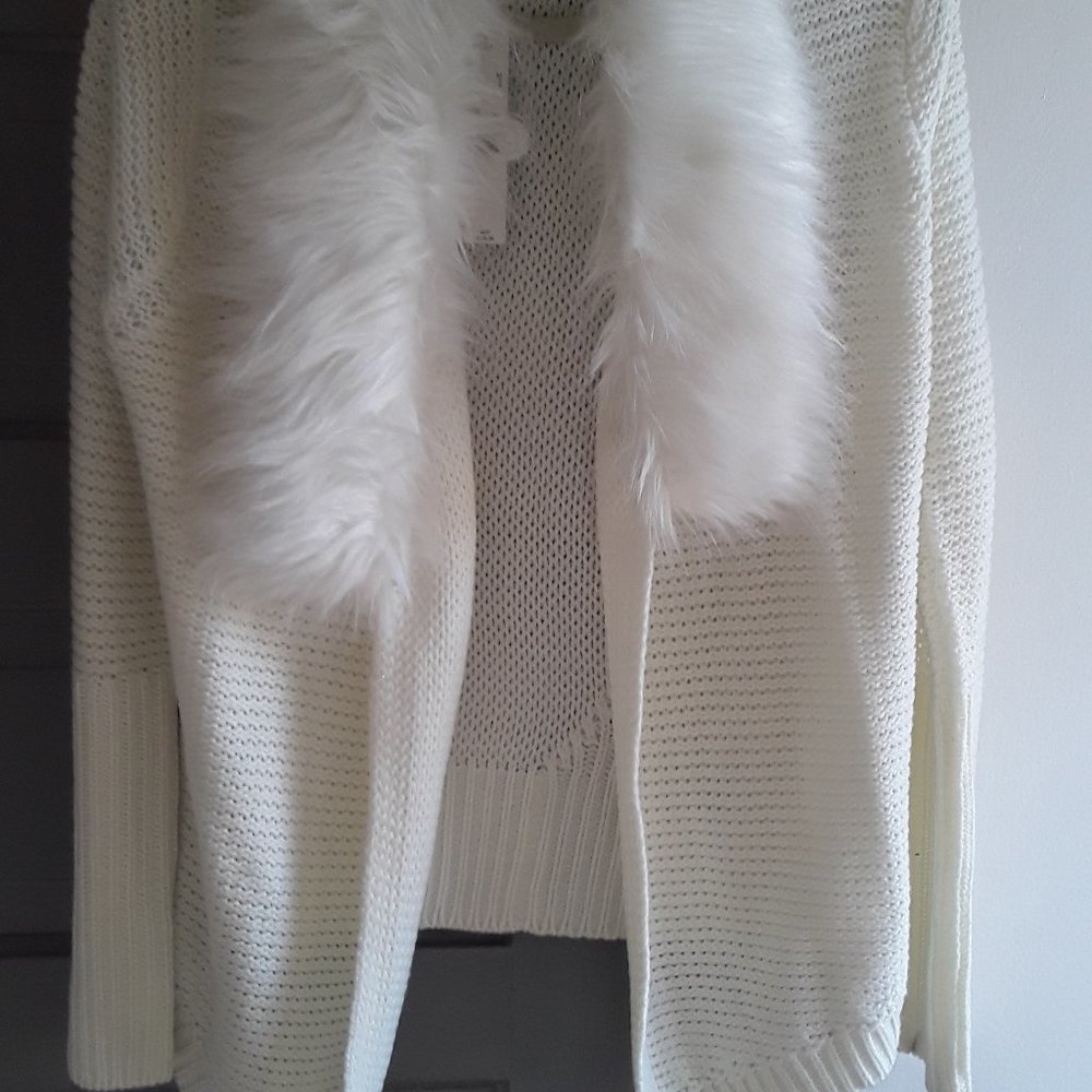 Alex Marie Knit and Faux Fur coat size Medium
